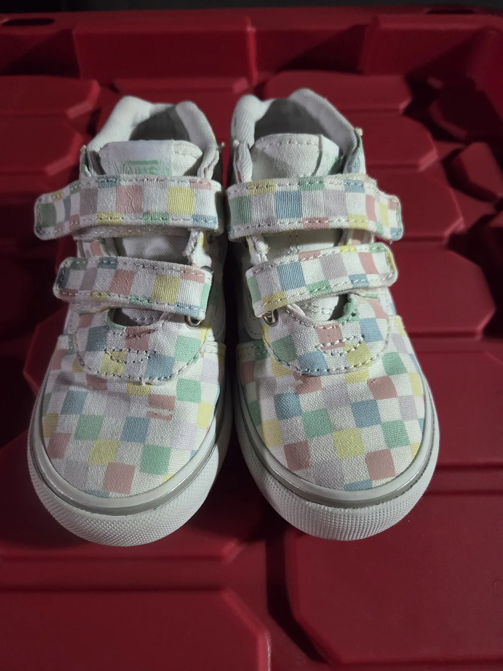 Vans Kids High-Top Sneakers - Pastel Checkerboard